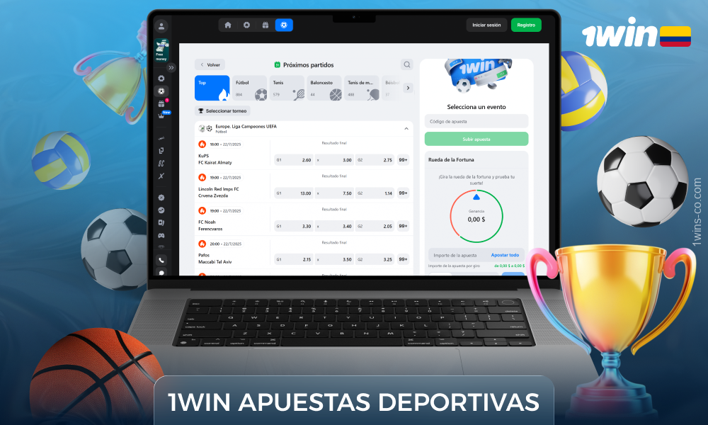 El sitio de apuestas deportivas 1Win ofrece a los usuarios colombianos más de 10.000 eventos deportivos para apostar